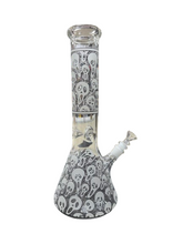 12.5″ Ghost Design Glass Bong Pipe